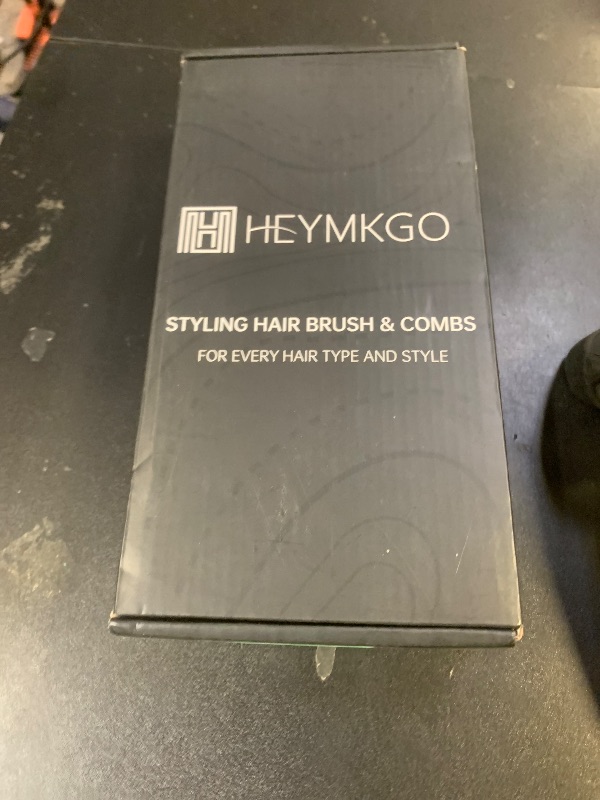 Photo 1 of HEYMKGO Barber Comb,14PCS Hair Cutting Comb Set, Professional Salon Fine and Wide Tooth Comb, Barber Clipper Brush Duster Brush, Hair Clips, Rat Tail Teasing Combs for Styling