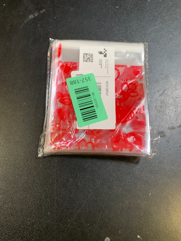Photo 1 of 100 PCS Valentines Self-sealing Cellophane Bags(4x4 Inch) for Candy Goodie Treat Snack Goody Cookie Small Gifts Wrap Plastic Ziplock Bag Baggies Pouch Valentine Galentine Party Favors Supplies Decor