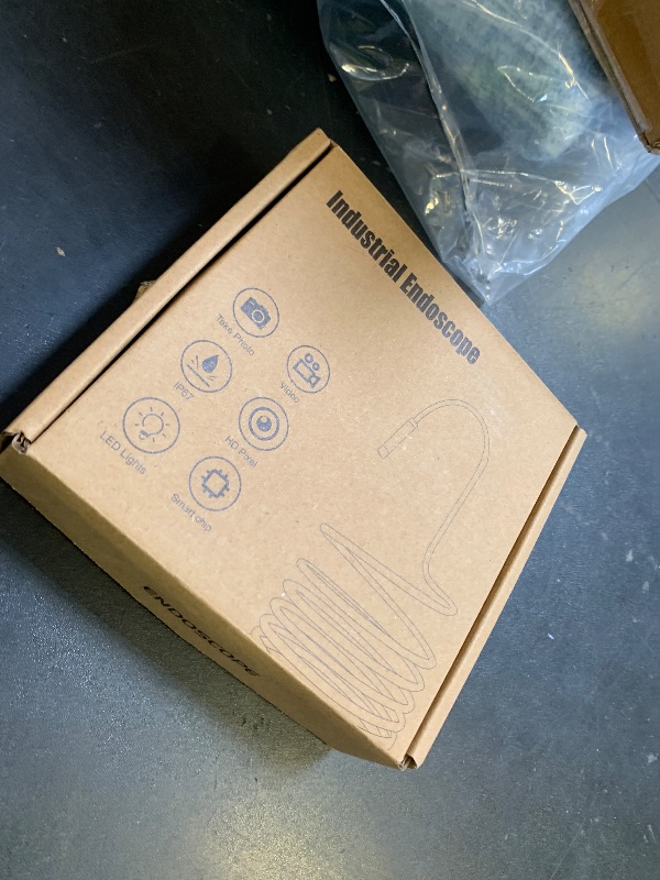 Photo 1 of [Dual-Lens] Endoscope Camera with Light, 1920P HD Borescope with 8+1 Adjustable LED Lights, IP67 Waterproof 16.5FT Semi-Rigid Snake Cord Inspection Camera for iPhone, iPad and Android Phone (Type C)