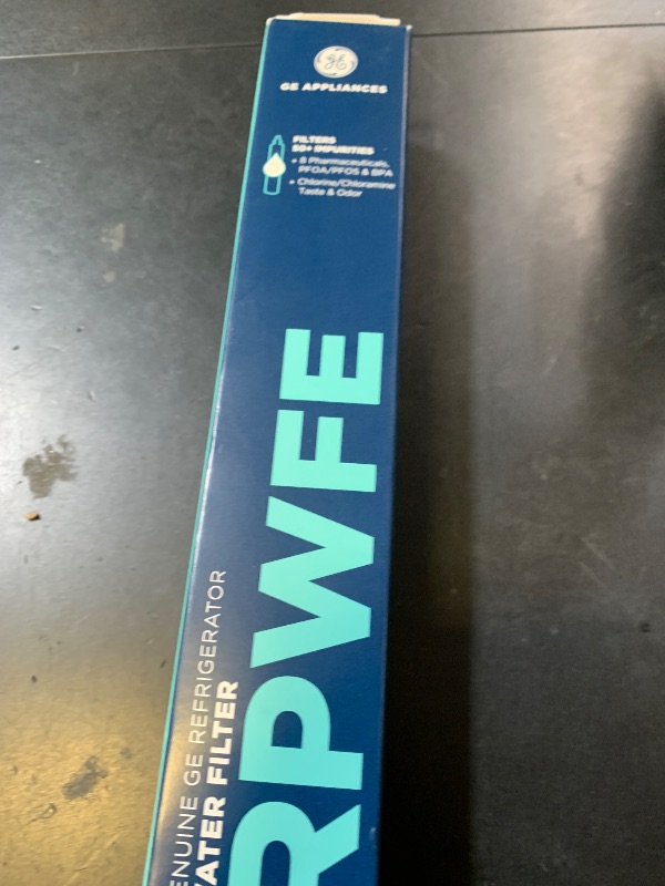 Photo 1 of GE RPWFE Refrigerator Water Filter, Genuine Replacement Filter, Certified to Reduce Lead, Sulfur, and 50+ Other Impurities, Replace Every 6 Months for Best Results, Pack of 1
