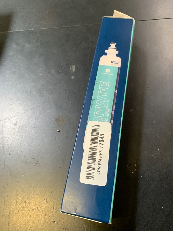 Photo 1 of GE RPWFE Refrigerator Water Filter, Genuine Replacement Filter, Certified to Reduce Lead, Sulfur, and 50+ Other Impurities, Replace Every 6 Months for Best Results, Pack of 1