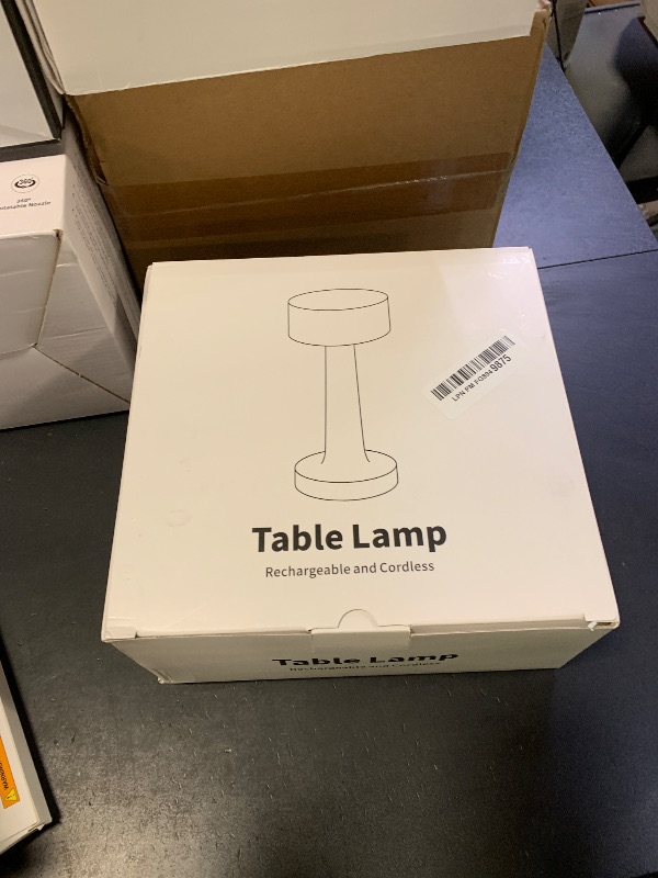 Photo 1 of PUSU Cordless LED Gold Small Table Lamp, Portable Rechargeable 4000mAh Battery Operated Desk Lamp, 3 Color Stepless Dimming for Kids, Restaurant, Bedside, Outdoor, Bar, Night Light, Gift