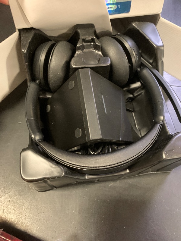 Photo 1 of (2025 Upgraded) Wireless Headset with Mic for Work, Bluetooth Headset with Noise Canceling Microphone with Dongle, Charging Base & Mic Mute, Wireless Headphones for Work from Home/PC/Computer