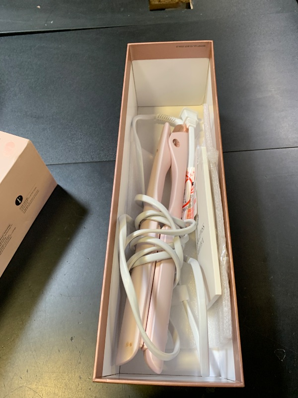 Photo 1 of T3 SinglePass Smooth X Professional Flat Iron with Extra-Long Ceramic Plates for Faster Styling, 9 Heat Settings for All Hair Types, For Straightening, Curling, and Waving