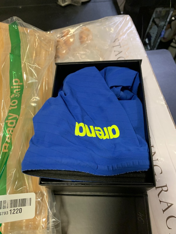 Photo 1 of ARENA Powerskin Carbon Air2 Men's Racing Jammer Athletic Tech Suit Competitive Racing Swimsuit Endurance Swimwear, Electric Blue/Dark Gray/Fluo Yellow, US Size 28