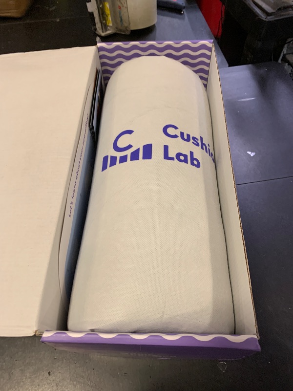 Photo 1 of C CUSHION LAB Deep Sleep Pillow, Patented Ergonomic Contour Design for Side & Back Sleepers, Orthopedic Cervical Shape Gently Cradles Head & Provides Neck Support & Shoulder Pain Relief - Calm Grey