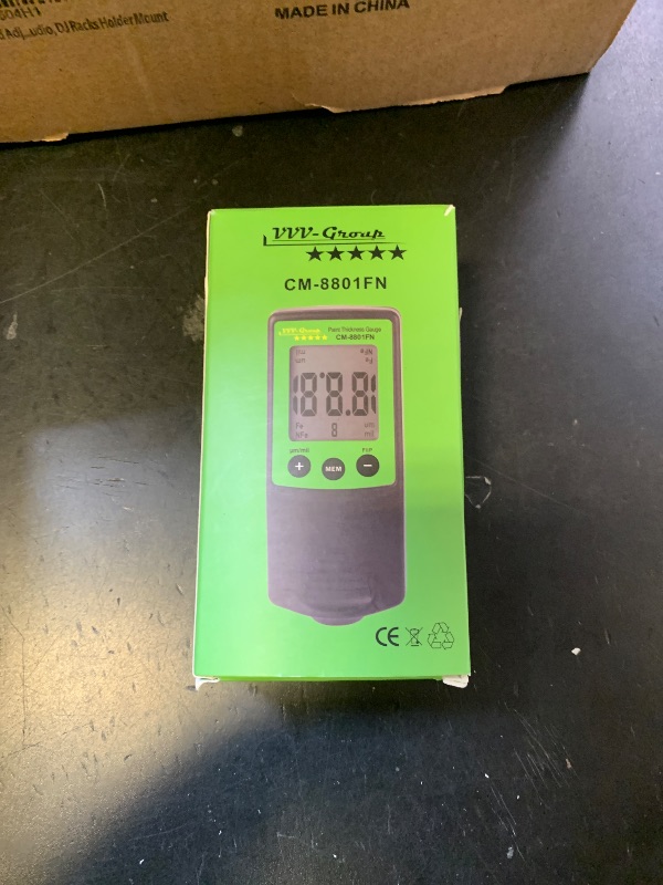 Photo 1 of Paint Thickness Gauge CM-8801FN – Automotive Coating Thickness Meter 0–1250µm (0–49mil) – Auto Fe/NFe Detection for Steel & Aluminum – Used Car Inspection Tool for Paint (CM-8801FN)