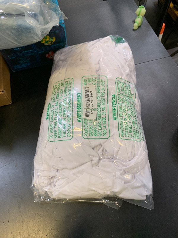 Photo 1 of White Arch Backdrop Cover for Wedding, Set of 2 Stretchy Spandex Fitted Arch Stand Cover for Baby Shower, Birthday Party Decor, Chiara Backdrop Cover with Double-Sided Design(7.2FT 6FT, White)