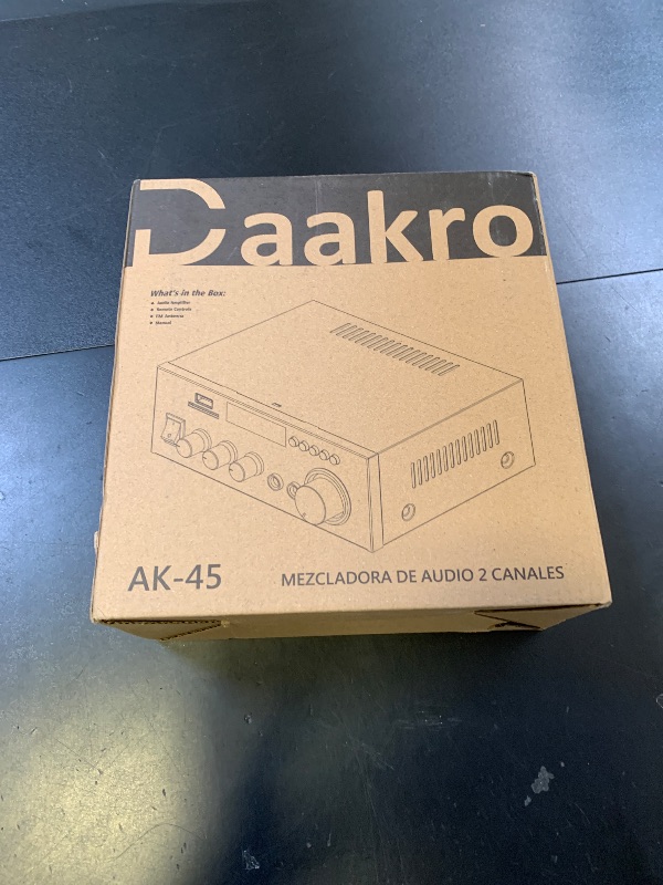 Photo 1 of Daakro AK45 Stereo Audio Amplifier,300W Home 2 Channel Wireless Bluetooth 5.0 Power Amplifier System, Home Amplifiers FM Radio, USB, SD Card, with Remote Control Home Theater Audio Stereo System