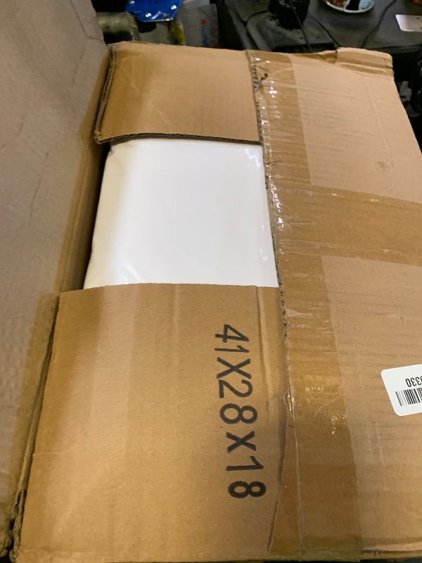 Photo 1 of 10 Pack White Round Tablecloths, 120 Inch Stain Resistant and Wrinkle Polyester Fabric Washable Table Clothes Cover for Kitchen Dining, Wedding, Reception Banquet, Birthday Party, Buffet Restaurant