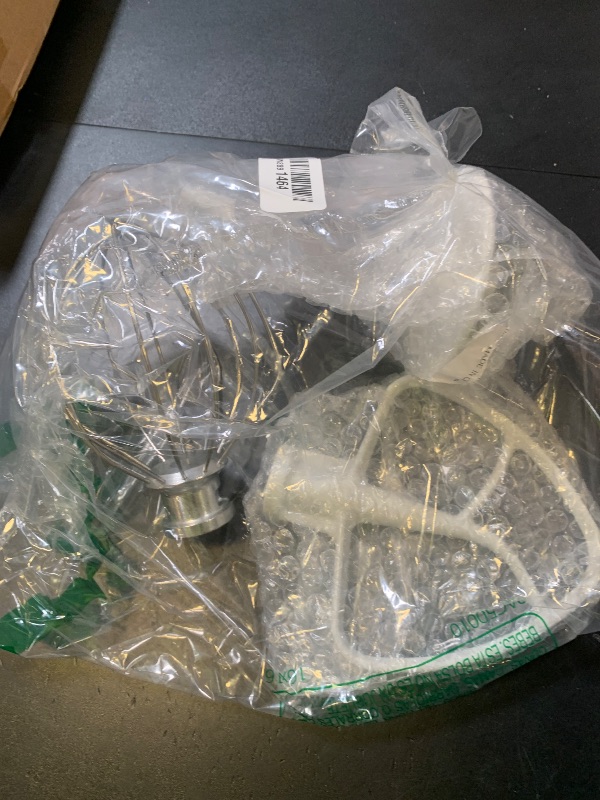 Photo 1 of 3 Pack Mixer Attachments for Kitchen Aid 4.5-5 Quart Tilt-Head Stand Mixers, Includes K45DH Dough Hook, K45B Flat Beater,K45WW Wire Whip, Dishwasher Safe Replacement Mixer Accessories Kit by TOMOON