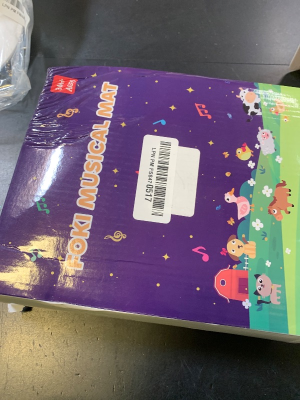 Photo 1 of FOKI Floor Piano Mat for Toddlers, Sensory Educational Dancing Musical Keyboard Carpet Toy, Animal Sounds Touch Playmat Blanket, for 1 to 5 Years Old Boy and Girl