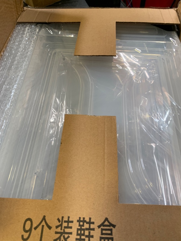 Photo 1 of 7 code Large Clear Shoe Boxes Organizer?Thicker Material? Stronger Shoe Box with Magnetic Door, Stackable Shoe Storage Box for Closet, Foldable Space-Saving Storage Bins Shoe Cabinet, White 9 Pack