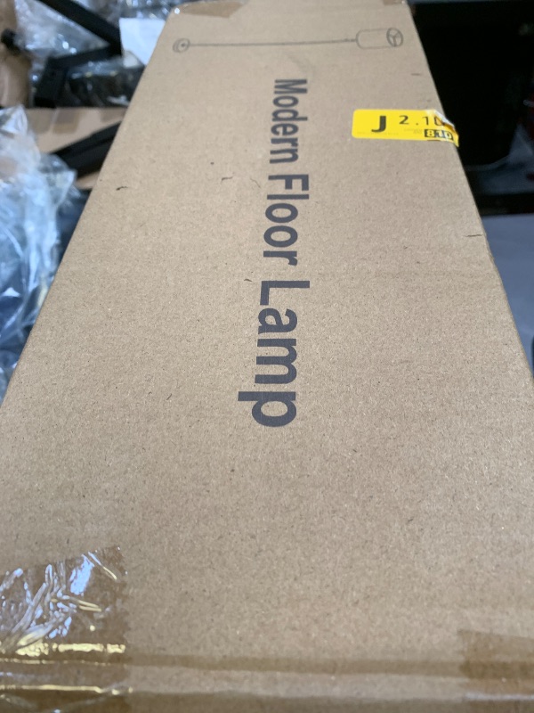 Photo 1 of ?Upgraded?Dimmable Gold Floor Lamps for Living Room, 11W LED Bulb Included, Modern Standing Lamp with Marble Base, Tall Pole Light with White Linen Shade for Bedroom Reading Office Corner Nursery