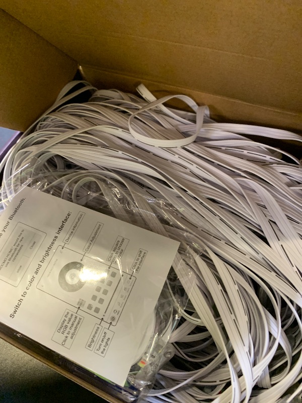 Photo 1 of POOFZY Permanent Outdoor Lights for House,200ft RGB+IC Smart Outdoor Decor, 50 Scene Modes,App/Remote Control,for Christmas,Super Bowl,V-Day,Thanksgiving,Daily & Holiday Party Decor