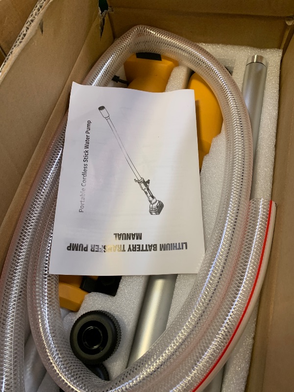 Photo 1 of Cordless Stick Water Transfer Pump Compatible with Dewalt 20V Battery(Tool Only), 720 GPH Portable Electric Water Pump, Sump Pump, 160W Brushless Utility Water Pump for Pool, Garden, Pond and Boat
