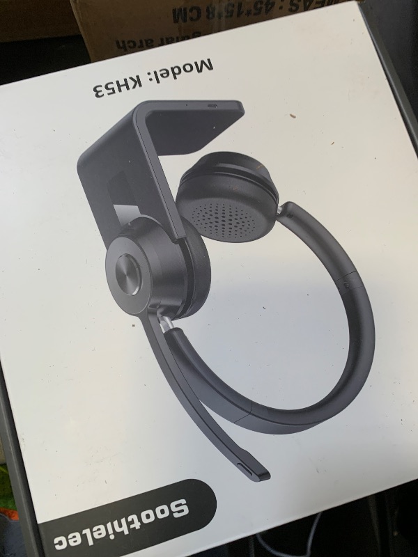 Photo 1 of (Upgraded Version) Wireless Headset, Bluetooth Headset with Noise Cancelling Microphone, Best Headphones with Mic Mute & USB Dongle for PC/Computer/Laptop/Cell Phones/Remote Work/Call Center