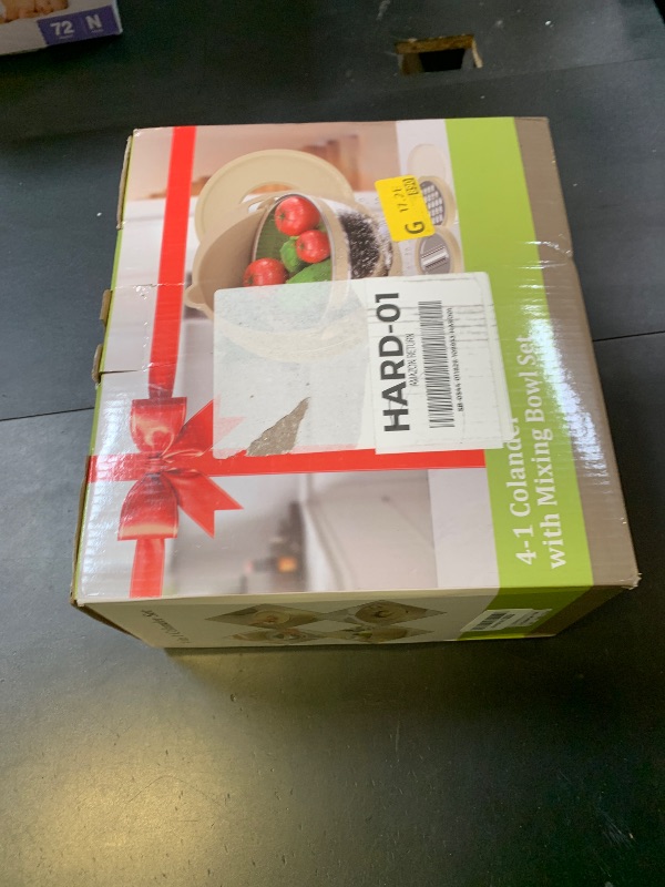 Photo 1 of 4-1 Strainer Bowl with Lid Set - Strainers and Colanders, Colander for Kitchen, Pasta Strainer, Fruit Cleaner, Veggie Wash, Funny Kitchen Present, Fruit Washing Bowl, Cooking Present for Women - Pink