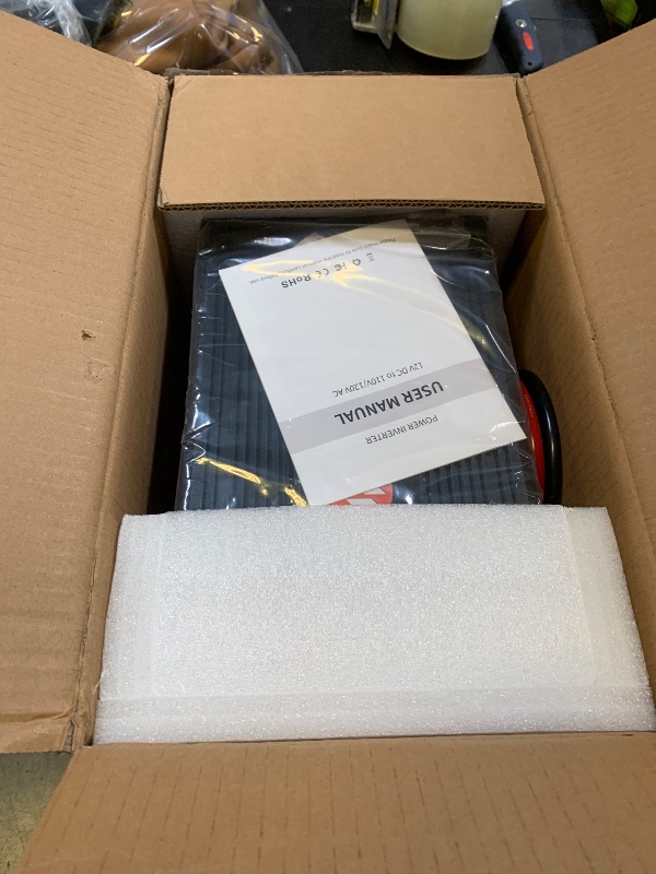 Photo 1 of 3000 Watt Power Inverter 12V DC to 110V/120V AC Converter Peak Power 6000W Car Inverter with LCD Display 2 AC Outlets USB Port Cables Included for RV,Truck,Off-Grid Solar System Remote Controller