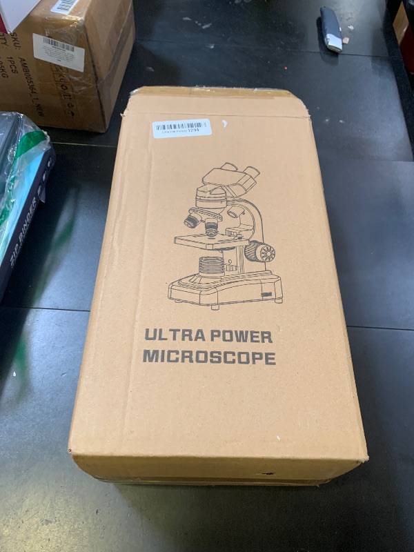 Photo 1 of Compound Microscope?40X-2500X ?WF10x and WF25x eyepieces, Dual LED Lighting and Two-Layer Mechanical Stage?Microscope for Adults…