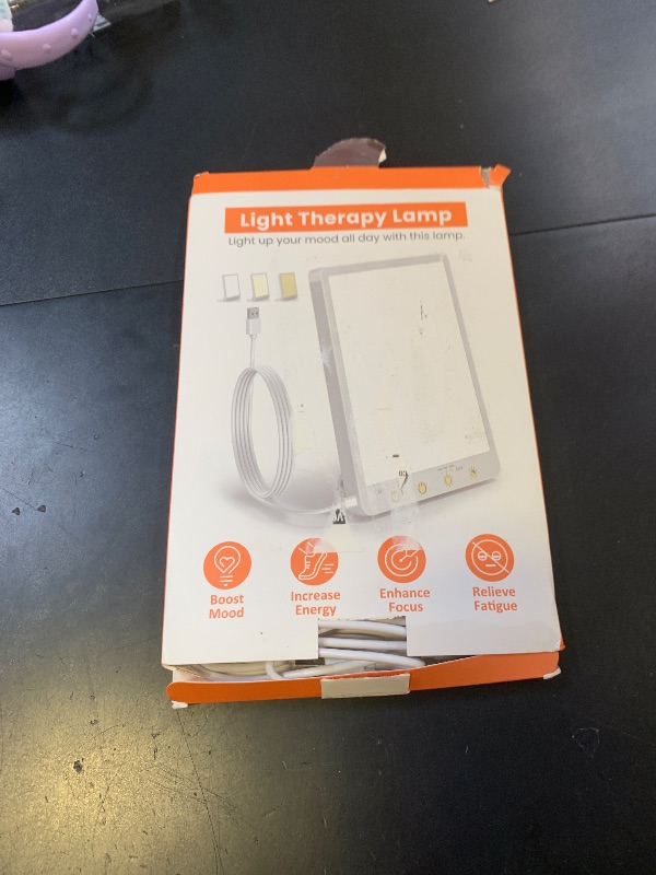 Photo 1 of 10000 Lux Light Therapy Lamp - Full Spectrum Therapy Light, 3 Color Temperature & Wall Mount Therapy Lamp, Portable Daylight Lamp for Home & Office, Memory Function & Touch Control.