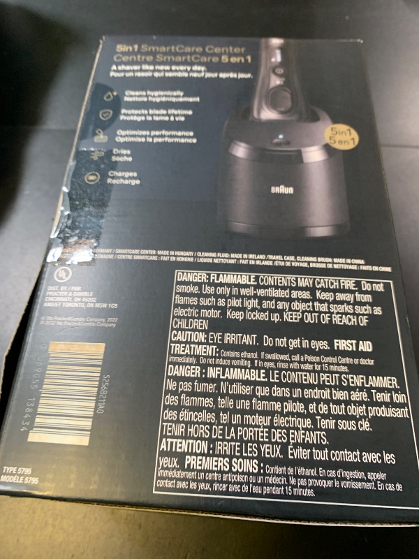 Photo 1 of Braun Series 8 8560cc Electric Razor for Men, 4+1 Shaving Elements & Precision Long Hair Trimmer, 5in1 SmartCare Center, Close & Gentle Even on Dense Beards, Wet & Dry Electric Razor, 60min Runtime