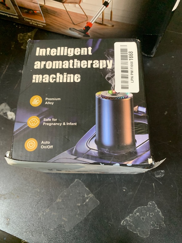 Photo 1 of **USED, INCOMPLETE** Smart Car Air Freshener with Star Light & 100ml Diffusers Oil Refills, Auto On/Off Aroma Diffuser, 3 Adjustable Mist Modes Rechargeable Aromatizante para Carro - Car Diffuser?Cologne+Ocean?