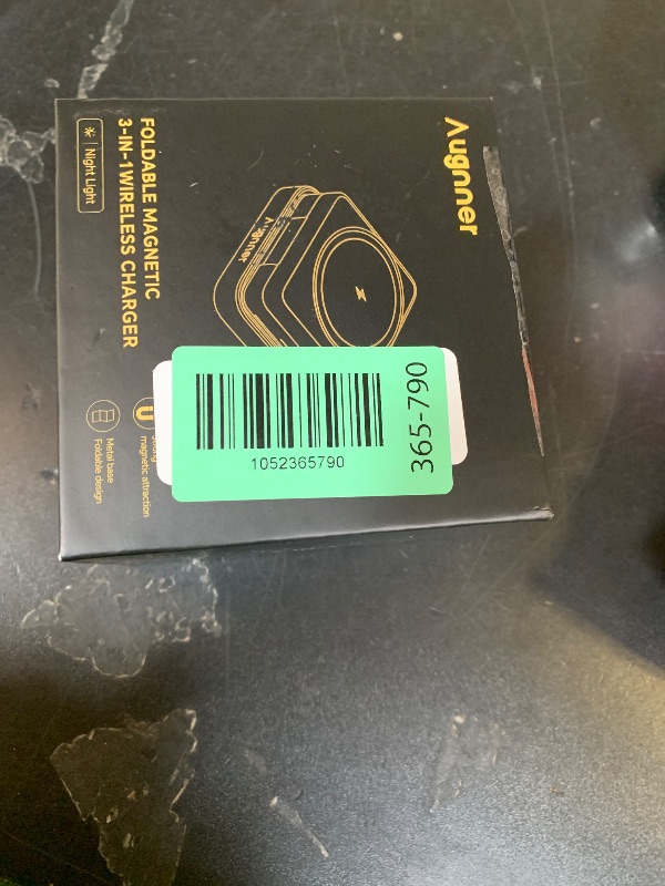 Photo 1 of ?2026 Upgraded?Wireless Charger 3 in 1, Foldable Wireless Charging Station with Night Light for Apple MagSafe Charger, Travel Magnetic Charger Stand, Nightstand Fast 15W Charging Station (20W Adapter)