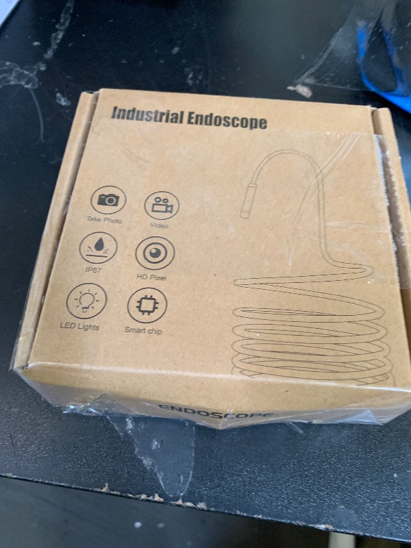 Photo 1 of [Dual-Lens] Endoscope Camera with Light, 1920P HD Borescope with 8+1 Adjustable LED Lights, IP67 Waterproof 16.5FT Semi-Rigid Snake Cord Inspection Camera for iPhone, iPad and Android Phone (Type C)