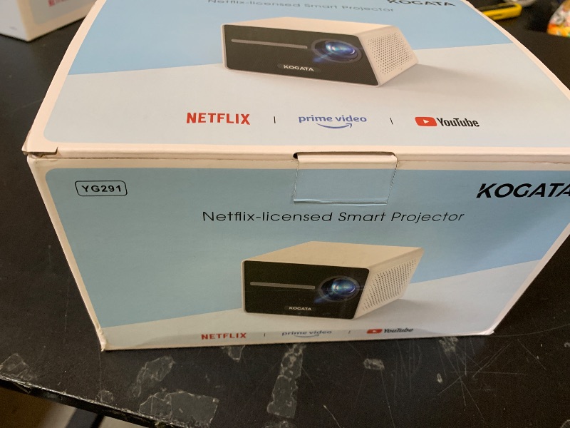 Photo 1 of [850ANSI/Built in Apps] Portable Mini Projector with WiFi and Bluetooth, Kogata Outdoor Movie Proyector, Electric Focus/4P Keystone/HDR10, 1080P HD Projector for Bedroom Home Theater