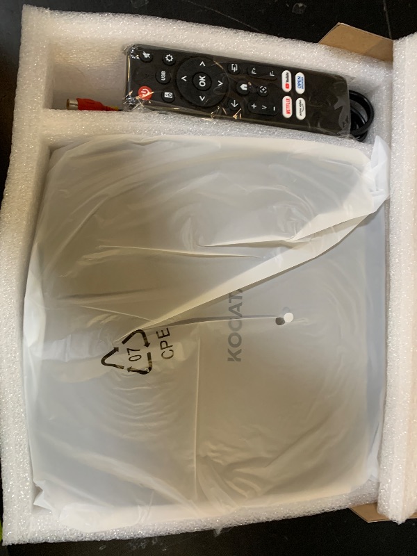 Photo 1 of [Short Throw/Built in Apps] Projector 4K with WiFi and Bluetooth, 2000ANSI TOF Auto Focus Keystone Smart Projector for Dolby Audio Home Theater Movie, Kogata Outdoor Projector Portable Ceiling Gray