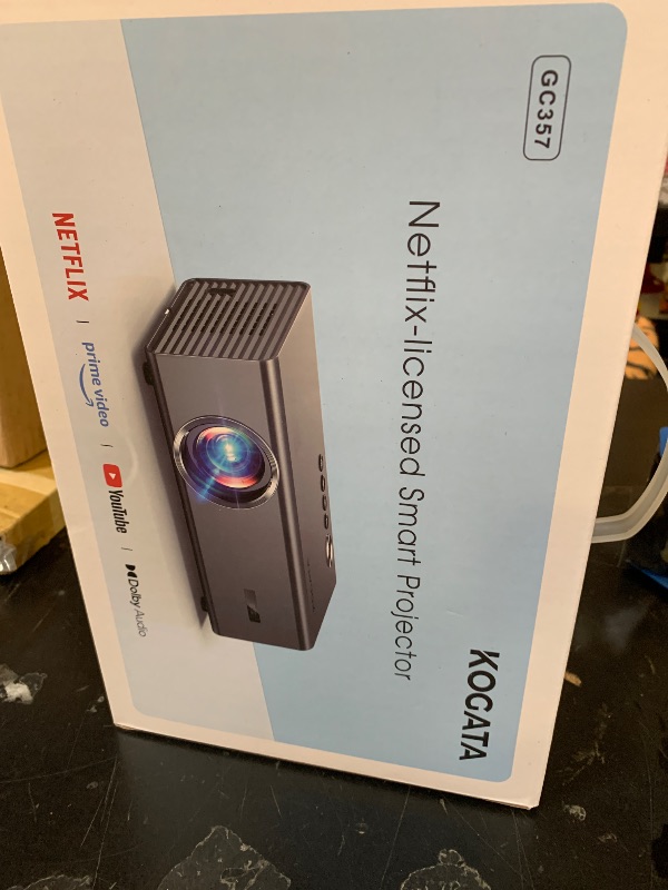 Photo 1 of 4K Projector with Built-in Apps, 1500ANSI Auto Focus&6D Keystone Dolby Audio Kogata Smart Projector with WiFi 6 Bluetooth Outdoor Movie Proyector for Home Theater HDR10+ UPGRADE
