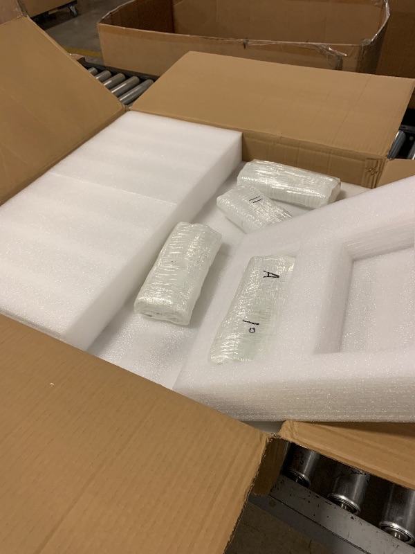 Photo 1 of VLHUD Luxury Modern Crystal Chandelier, D23.6'' Dining Room Chandelier Over Table, 12 Lights Rectangle Oval Flush Mount Pendant Light Gold Dining Room Light Fixture, for Kitchen Island & Living Room