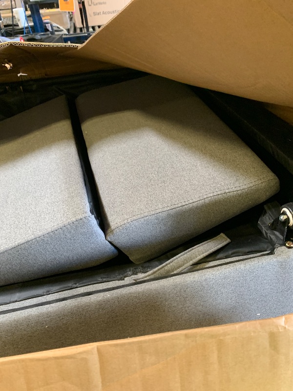 Photo 1 of Trygoal 102 Inch Pull Out Couch, Convertible Sofa Bed for Living Room, Comfortable Sleeper Sofa with Pull Out Bed, Modern Sectional Couches with Ottoman Storage, Easy Assembly for Apartment, Dark Gray