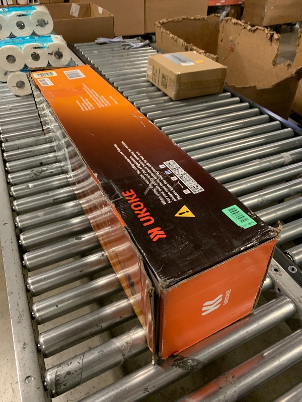 Photo 1 of Ukoke Cordless Tiller Cultivator 40V 2.0 A Battery 280 max RPM Powered Tiller Cultivator, w/24 Steel Blade Cultivate Max Tilling 5'' deep Path by 7.8'' Wide, Orange, CT1940