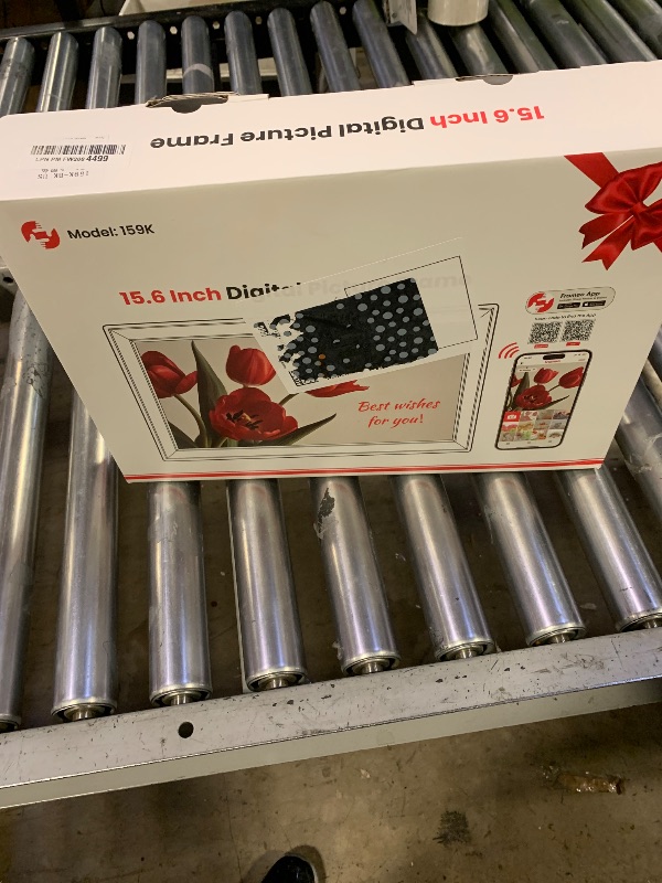 Photo 1 of 64GB 15.6" Frameo Digital Picture Frame WiFi, Large Electronic Photo Frames 1920 x 1080 IPS FHD Touch Screen, Send Photos from Your Phone from Anywhere, Best Gifts for Parents and Grandparents