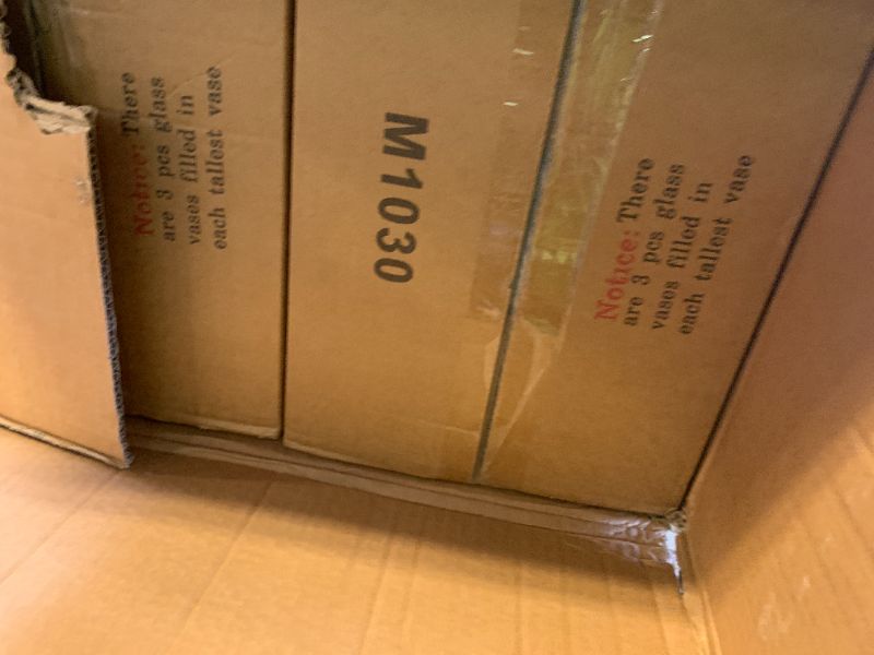 Photo 1 of 48 Pack Thick Glass Cylinder Vases 4,6,9,12 Inch Tall Clear Flower Vase Hurricane Floating Candle Holder for Table Centerpiece Wedding Home Decor