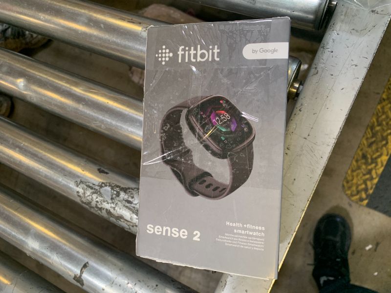 Photo 1 of Fitbit Sense 2 Advanced Health and Fitness Smart Watch (Grey/Graphite) with Manage Stress, ECG, SpO2, GPS, 2 Sizes Bands, Bundle with Charger Dock, Wall Adapter, 2 Screen Protectors & PremGear Cloth