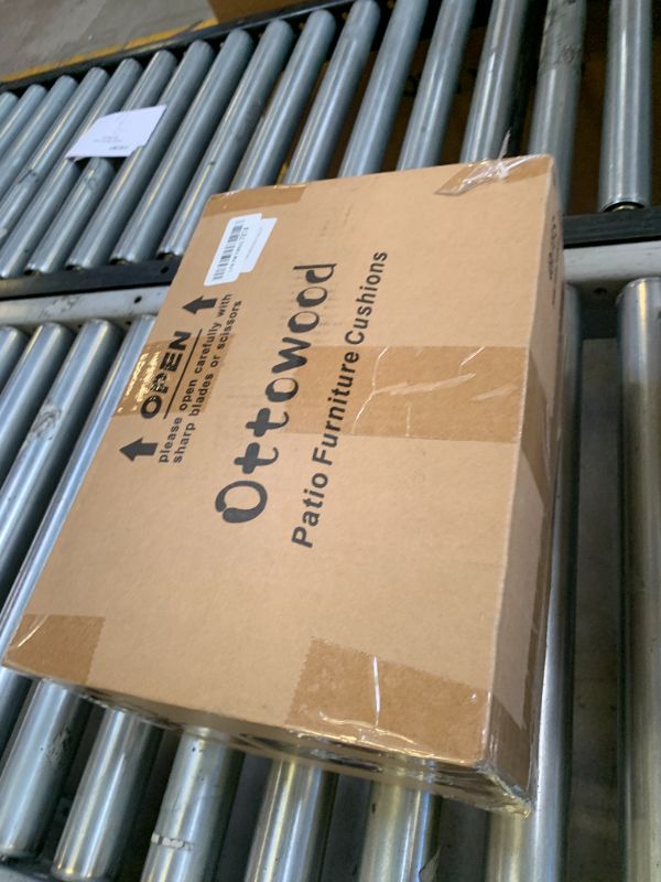 Photo 1 of Ottowood Outdoor Bench Cushion Waterproof 48"x18" – Fade-Resistant Patio Furniture Cushion with Ties for Porch Swing, Loveseat, or Indoor Bench Replacement, Dark Grey