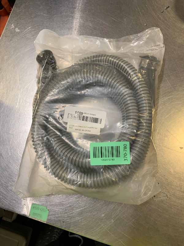 Photo 1 of 10 FT Dishwasher Drain Hose with 90° Elbow Connector & 2 Stainless Steel Clamps - Universal Replacement Discharge Hose, Fits 5/8", 7/8", 1" Drain Outlets - Heavy-Duty Corrugated Flex Tube