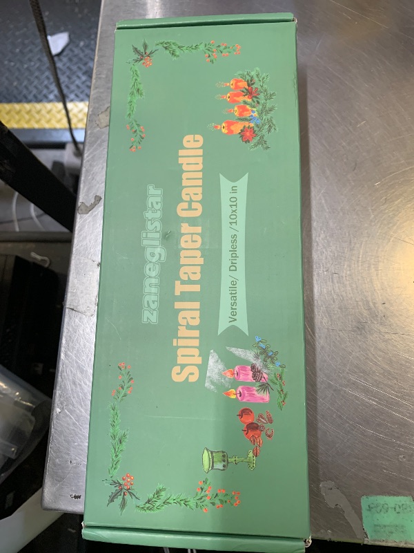 Photo 1 of 10 Inch Rose Pink Spiral Taper Candle Set, 10 Pack Unscented Dripless Candlesticks for Valentine Party Brithday Wedding and Home Decoration