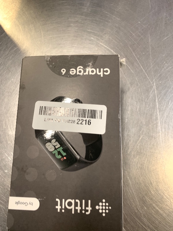 Photo 1 of Fitbit Charge 6 Fitness Tracker with Google apps, Heart Rate on Exercise Equipment, 6-Months Premium Membership Included, GPS, Health Tools and More, Obsidian/Black, One Size (S & L Bands Included)