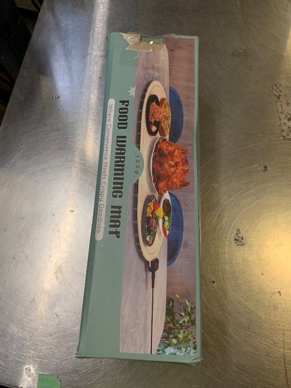 Photo 1 of **USED** Warming Mat for Food with Heat-Resistant Pad(24"x15"),Food Warming Mats for Countertop,Roll Up Silicone Warmer Mat for Party Buffet,Christmas House Warming Gift for Home Hosting Daily Use(Gray)
