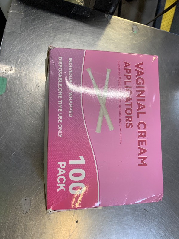 Photo 1 of 100 PACK Disposable Vaginal Suppository Applicator for Women, Fits Most Lubricants Creams Gels Pills Tablet Suppositories, Threaded End, Soft & Small Tip, with Dosage Markings, Individually Wrapped
