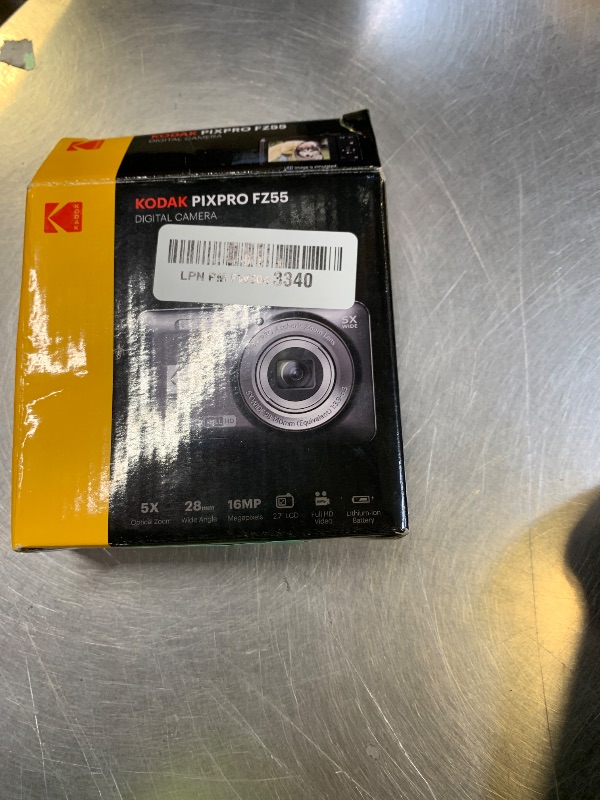Photo 1 of Kodak PIXPRO FZ55-BK 16MP CMOS Sensor Digital Camera 5X Optical Zoom 28mm Wide Angle 1080P Full HD Video 2.7" LCD Vlogging Camera (Black)