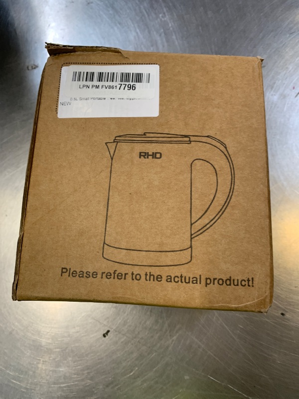 Photo 1 of 0.5L Small Portable Electric Kettles for Boiling Water, Stainless Steel Travel Kettle, Fast Boil Teapot, Boil-Dry Protection & Auto Shut-Off, Perfect For Traveling Cooking, Coffee, Tea, Eggs(Green)