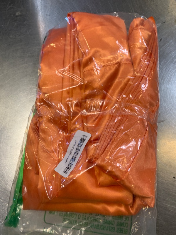 Photo 1 of 10 x 7 Feet Orange Backdrop Curtain for Partie, Background Curtains for Photoshoot, Birthday, Wedding, Halloween, Thanksgiving, Christmas, New Year Party Decorations 5Ft x 7Ft, 2 Panels