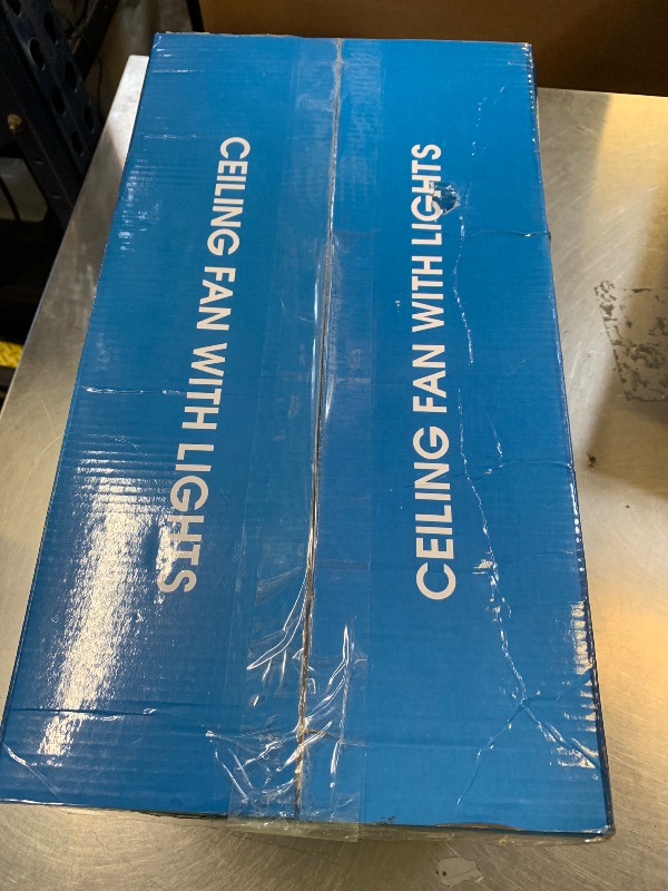 Photo 1 of **USED, INCOMPLETE** Surtime Ceiling Fans with Lights-36 Low Profile Ceiling Fan with Light and Remote/APP Control,Flush Mount,DC Reversible,LED Dimmable Modern Ceiling Fans for Bedroom,Indoor/Outdoor Patio Use(White)