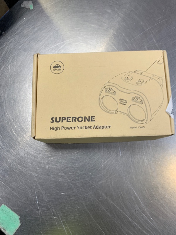Photo 1 of [2026 Upgraded] Cigarette Lighter Splitter, SUPERONE 180W 2-Socket Cigarette Lighter Adapter with Dual QC3.0 and 20W PD USB C Car Charger Splitter for GPS/Dash Cam/Laptop/iPad/iPhone 17/16/15/14/13/12
