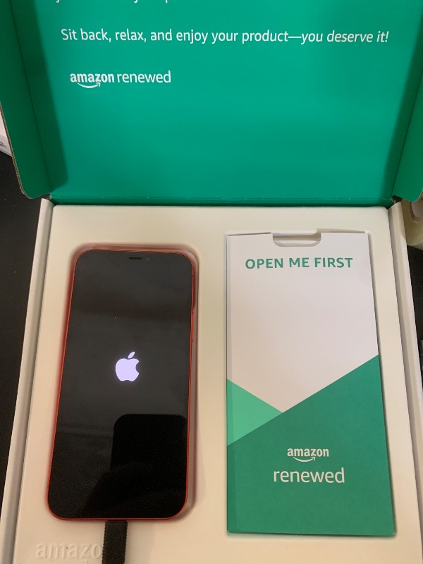 Photo 1 of Apple iPhone 12, 128GB, Red - Unlocked (Renewed Premium)